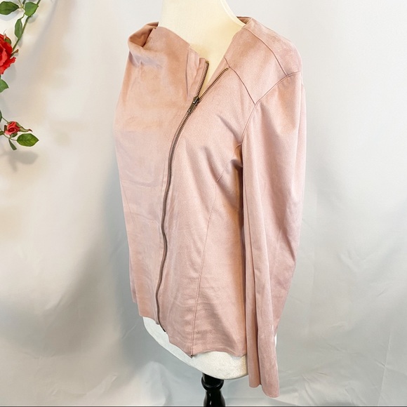 NWT Mote Dusty Blush Zip Up Super Soft Jacket - Picture 3 of 9